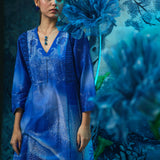Sapphire Printed Anarkali Set