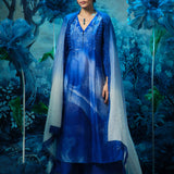 Sapphire Printed Anarkali Set