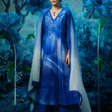 Sapphire Printed Anarkali Set
