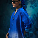 Indigo Iris Co-ord Ensemble With Palazzo