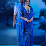 Indigo Mirage Saree