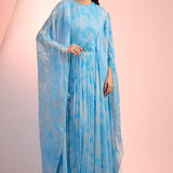Cyan Chantelle Texture Dress