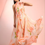 Orange Twist Closet Dress