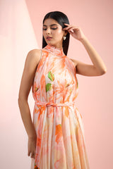 Orange Twist Closet dress