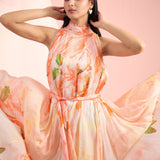Orange Twist Closet Dress