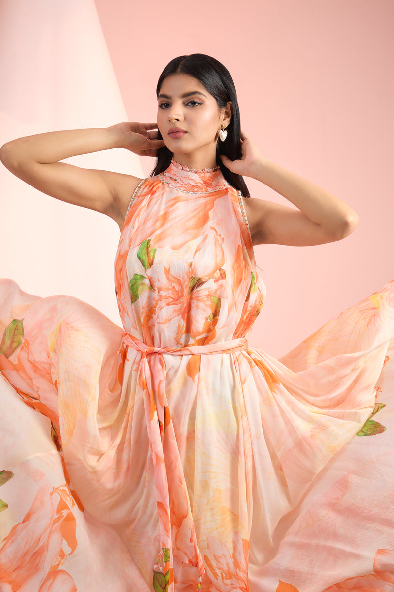 Orange Twist Closet dress