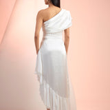 White One Shoulder Dress