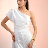 White One Shoulder Dress