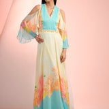 Multi Floral Fusion Romance Dress