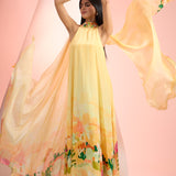 Ochre Monet Long Dress