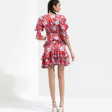Red floral mini CO-ORD set