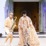 Printed Trouser with Laser cut