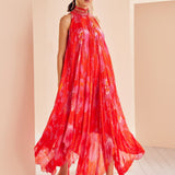 Printed Chiffon High-low Dress