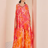 Pink Chiffon Tunic Set