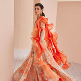 Chiffon Printed Lehenga Set