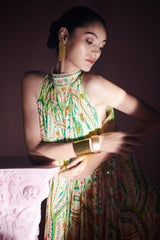 Lemon Glow Asymmetrical Embroidered Tunic Dress