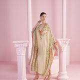 Lemon Iznik Printed Kaftan Set