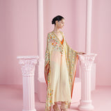 Lemon Iznik Printed Kaftan Set