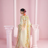 Lemon Iznik Printed Kaftan Set