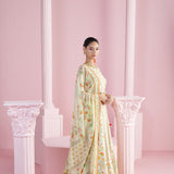 Lemon Blossom Top with Lehenga and Printed Dupatta
