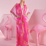 Pink Iznik Print Kaftan