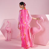 Pink Iznik Print Kaftan