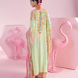 Pista Printed Kaftan Dress Set