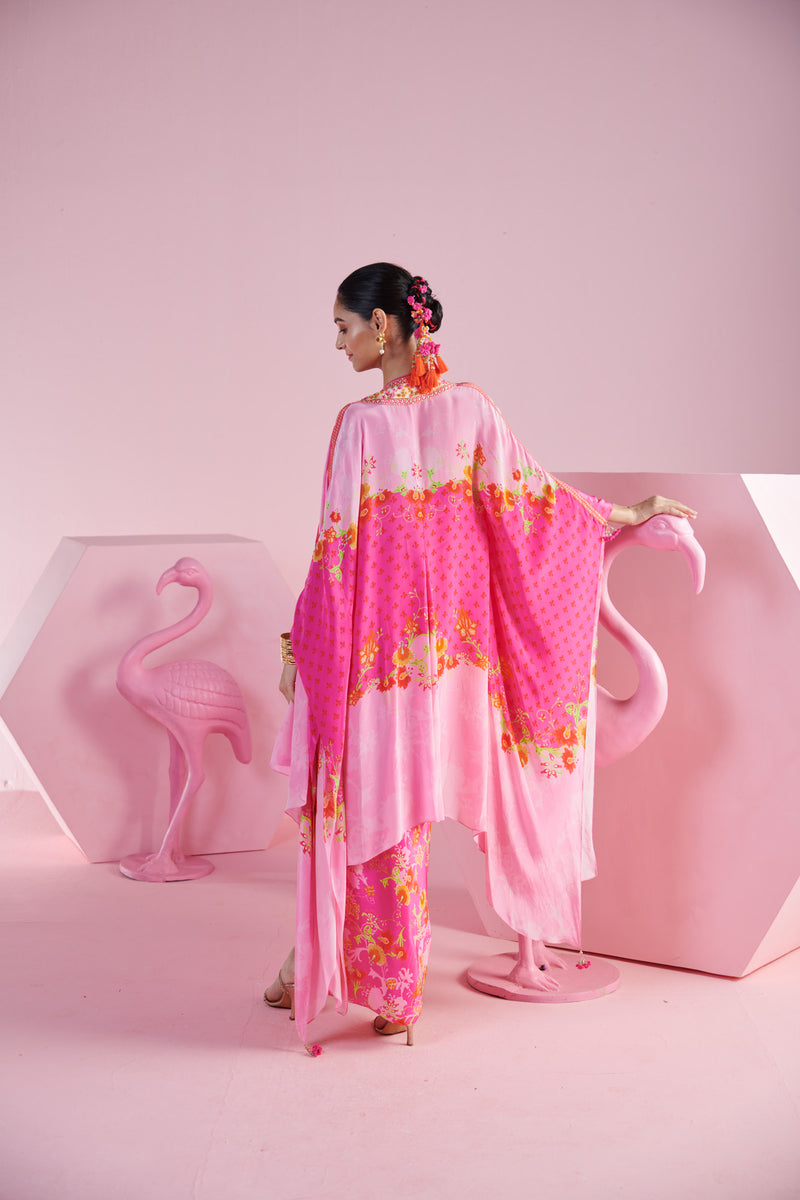 Blossom Cluster Draped Skirt Set