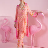 Blush Harmony Asymmetrical Kurta Set