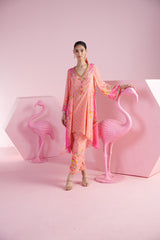 Blush Harmony Asymmetrical Kurta Set