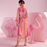 Blush Harmony Asymmetrical Kurta Set