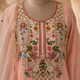 Peach Aura Choga Set