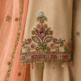 Beige Grace Short Kurta Set