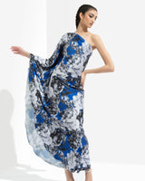 Luana Printed One Off Shoulder Kaftan Dress