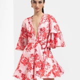 Mirrai Printed A-line Dress