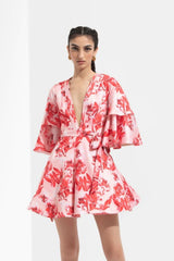 Mirrai Printed A-line Dress