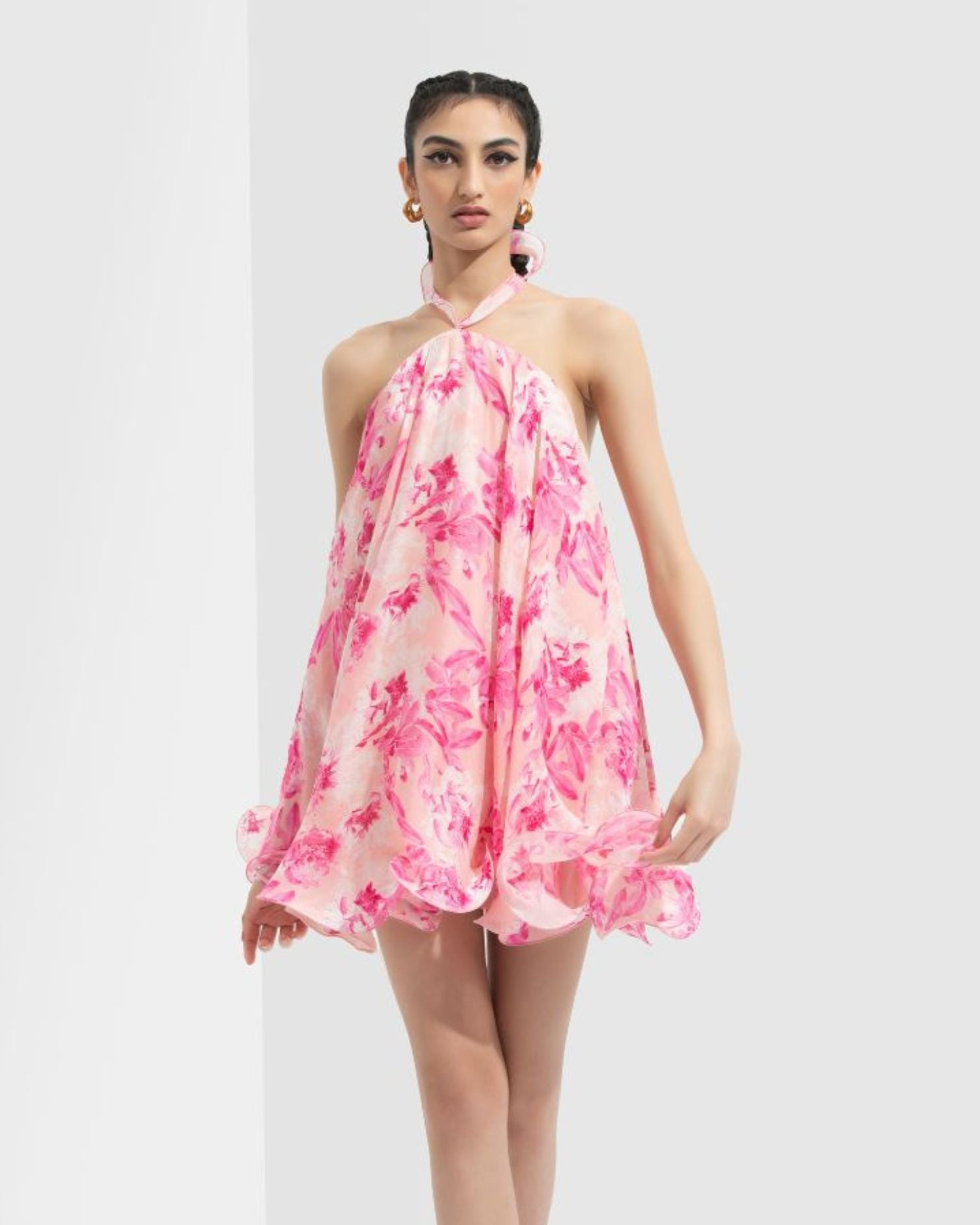 Sakura Printed Short Dress