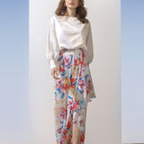 Satin Multi Overlap Dress