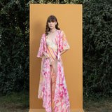 Orchid & daisy Printed bodysuit with cape