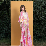 Orchid & daisy Printed bodysuit with cape