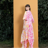 Orchid & daisy Printed bodysuit with cape