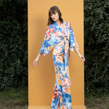 Hawaii Printed Wrap Top and Pants
