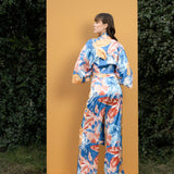 Hawaii Printed Wrap Top and Pants