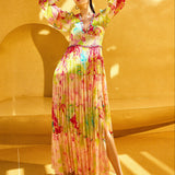 Pink Surge Florid Dress