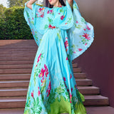 Mint Green Floral Dress
