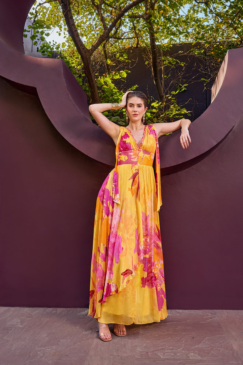 Orche floral fantasy dress