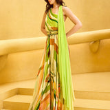 Lime Summer Crisp Ombre Jumpsuit