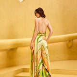 Lime Summer Crisp Ombre Jumpsuit