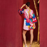 Scarlet Surge Corsage Romper