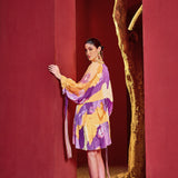 Purple Orange Eucalyptus Breezy Dress